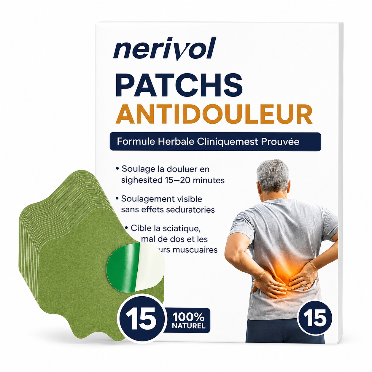 12 patchs anti-douleur