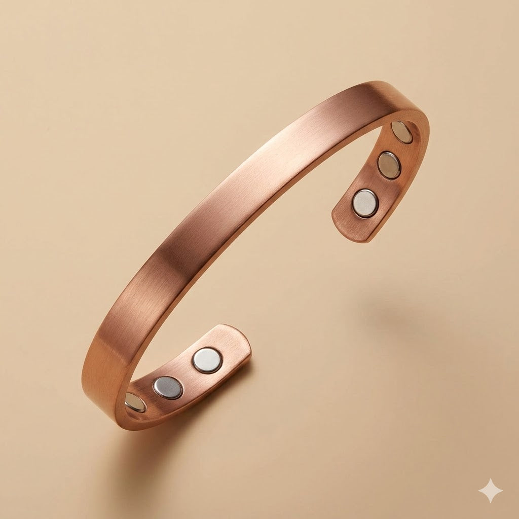 Bracelet en cuivre magnétique