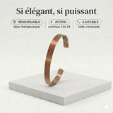 Bracelet en cuivre magnétique