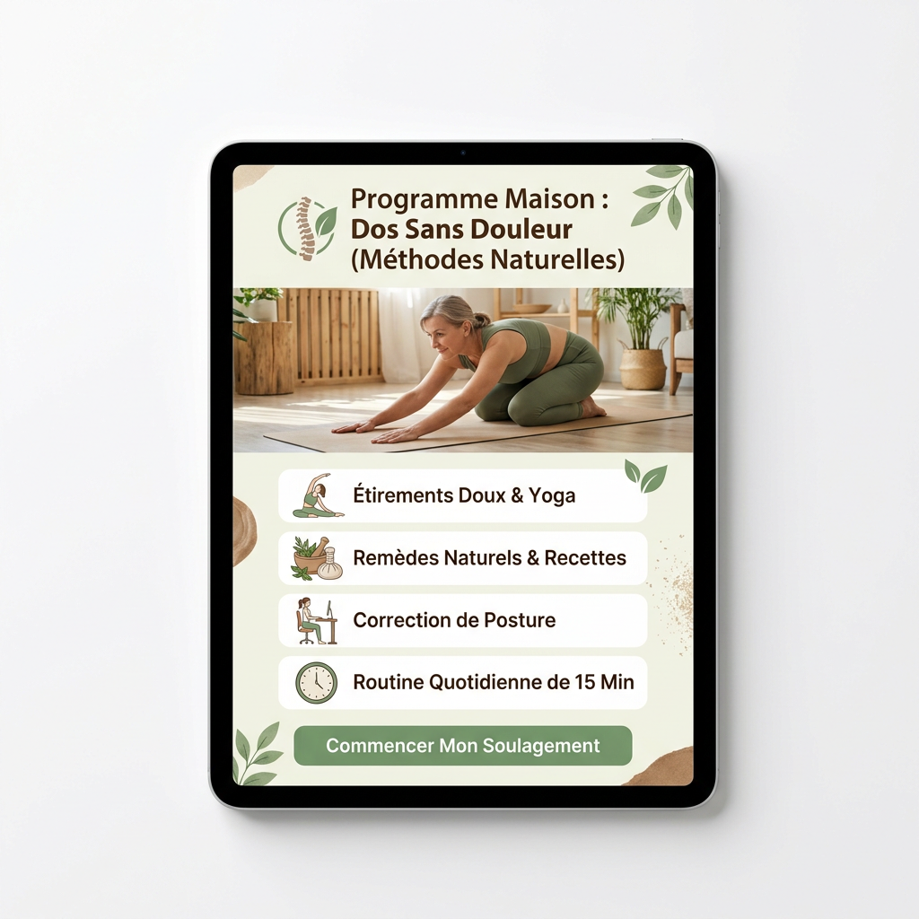 Programme naturel pour les douleurs aux dos