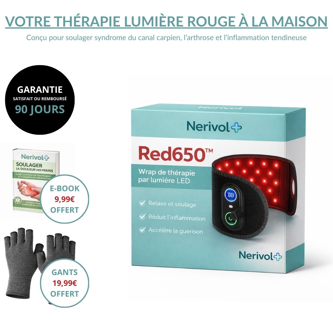 Nerivol Red650™ – Wrap de thérapie cellulaire à lumière rouge