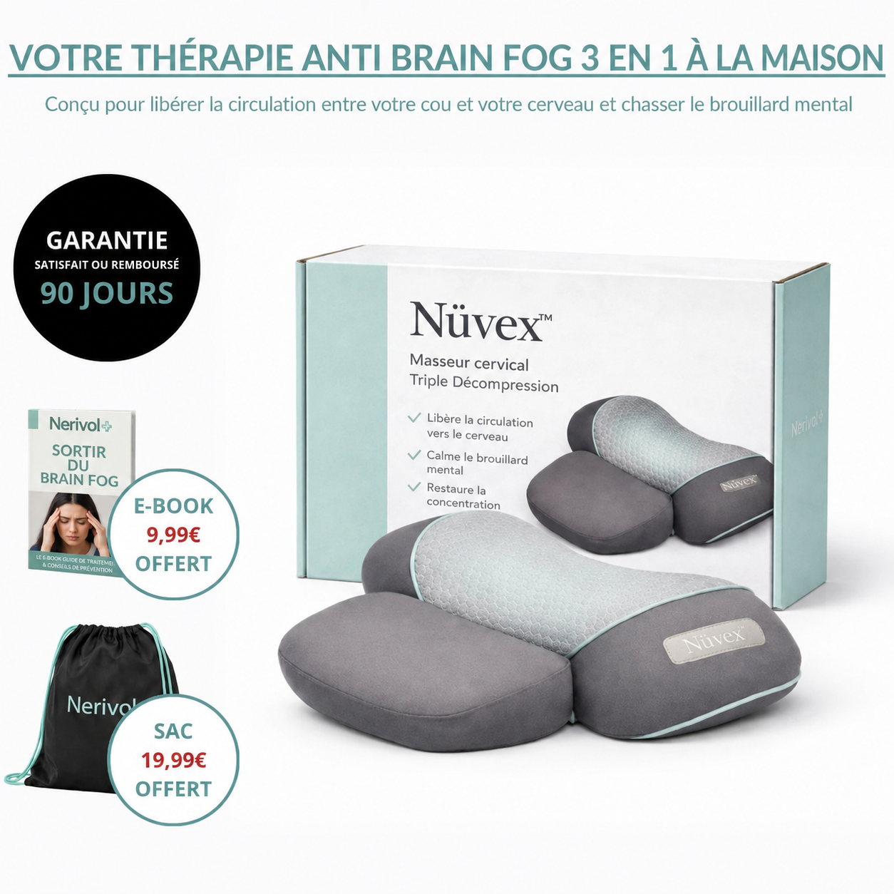 Nüvex™ Triple-Action Brain Fog Massager